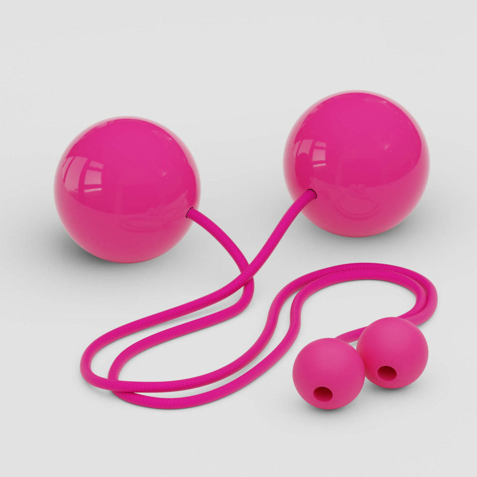 Play Pair Of Contact Poi Pro With 80mm Stage Ball- White