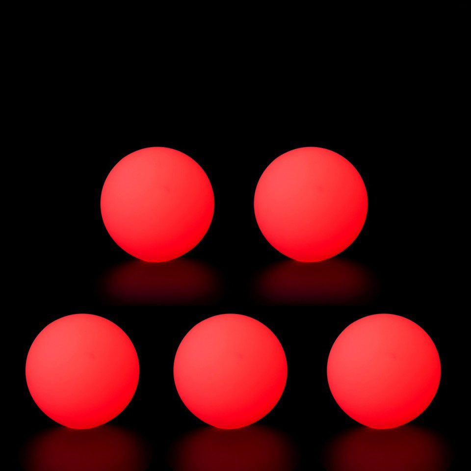 kit 5 led glow bälle