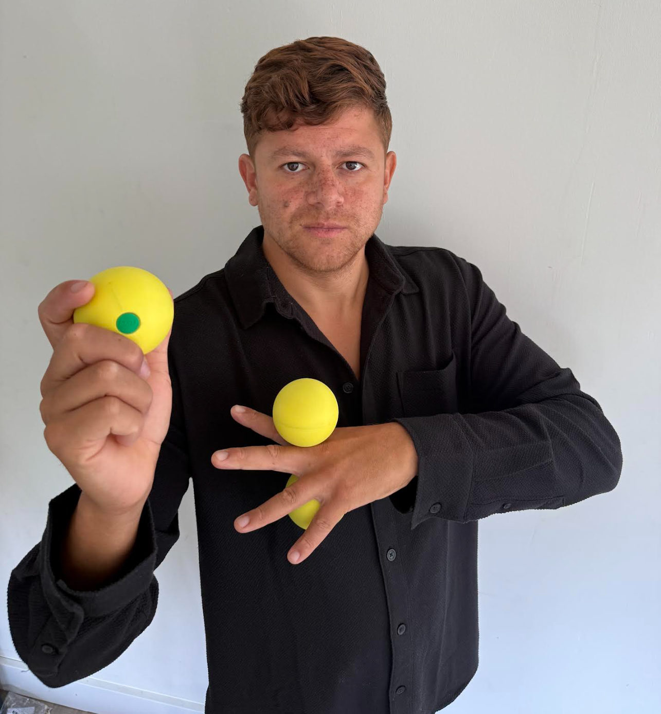 JUGGLING PERCUSSION SET- Hard, lightweight shell partially filled with 3MM GRAVEL