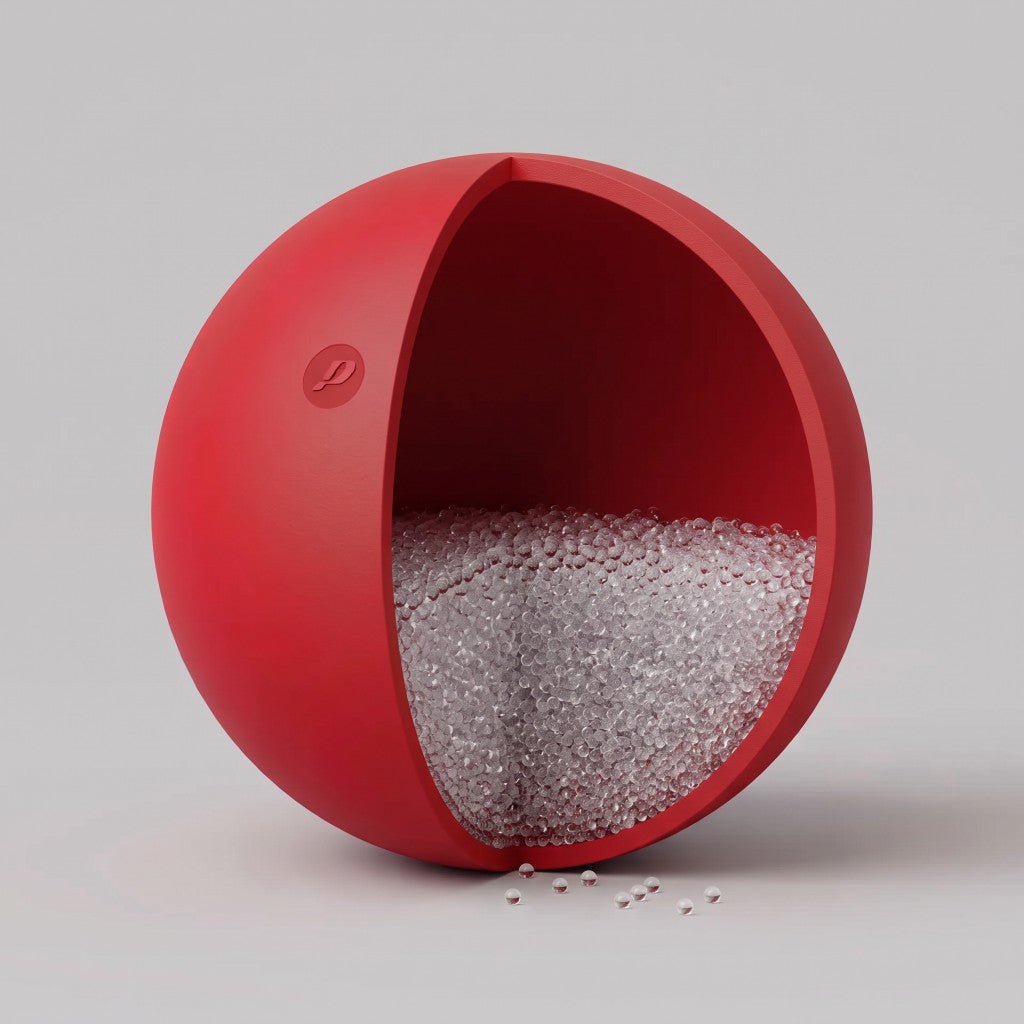 TTS: partial fill of microspheres.
